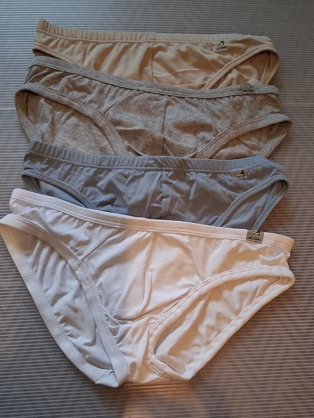 Everyday Cotton Briefs Pack — White, Light Gray, Tan, Blue